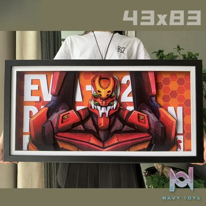 KALA HOME Studio – EVANGELION-02 3D Decorative Painting Neon Genesis Evangelion
