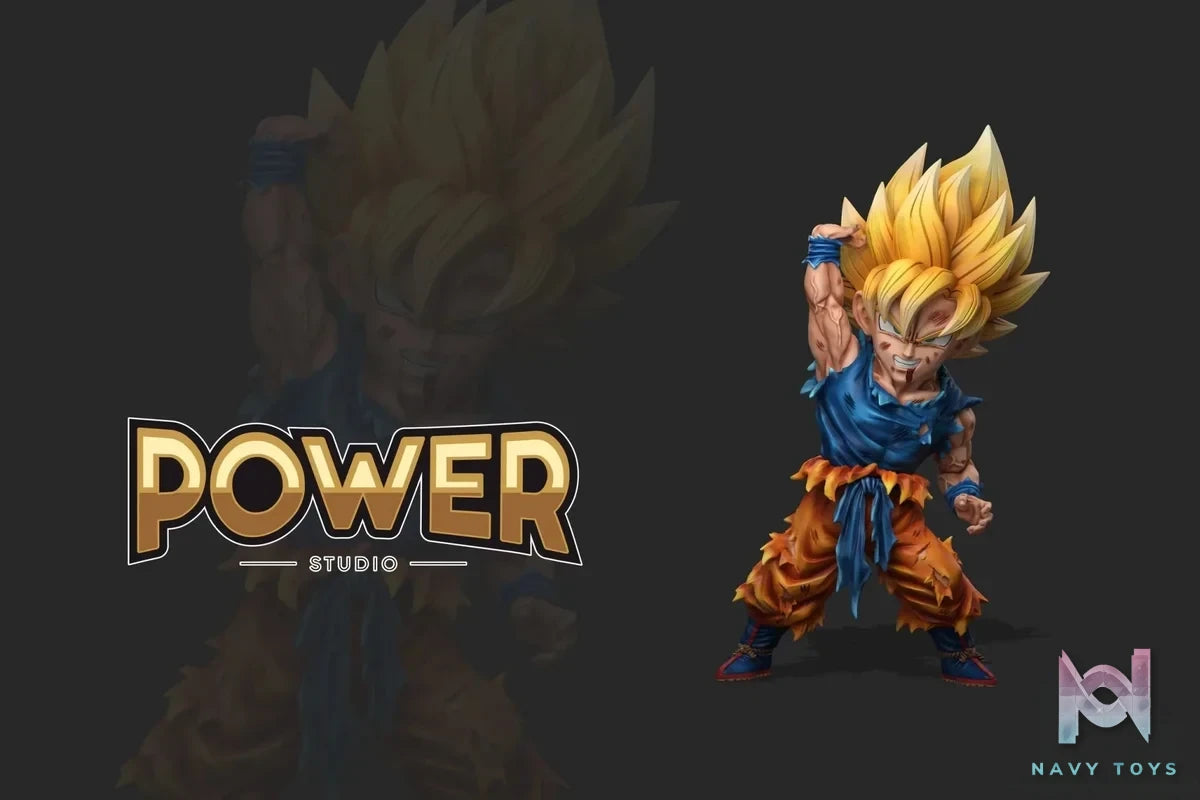 Power Studio - Dragon Ball Spirit Bomb Goku resin statue Navy Toys anime figure