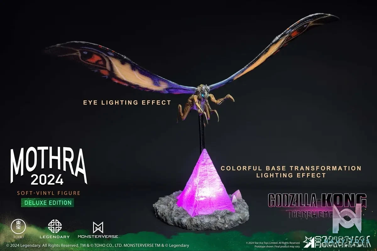 STAR ACE Toys Studio – Godzilla x Kong: The New Empire Mothra SA6058 Standard Version & SA6059 Deluxe Version (Licensed)