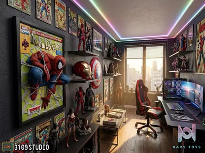 3109 Studio – Spider-Man Comic Cover 3D Mural Statue Marvel