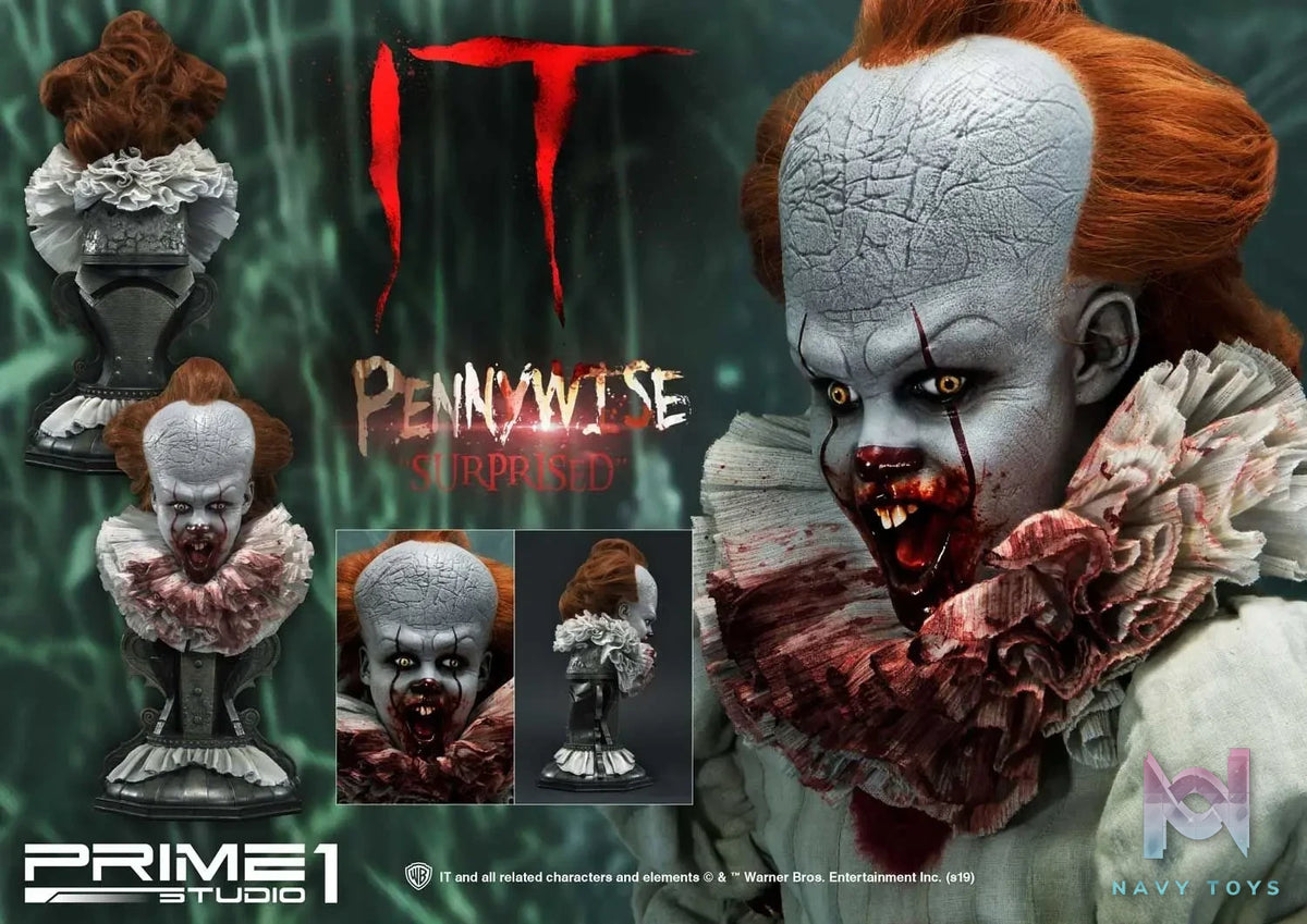 Prime 1 Studio – High Definition Bust IT (Film) Pennywise Head HDBIT-01 HDBIT-02 HDBIT-03 HDBIT-ALL (Licensed)