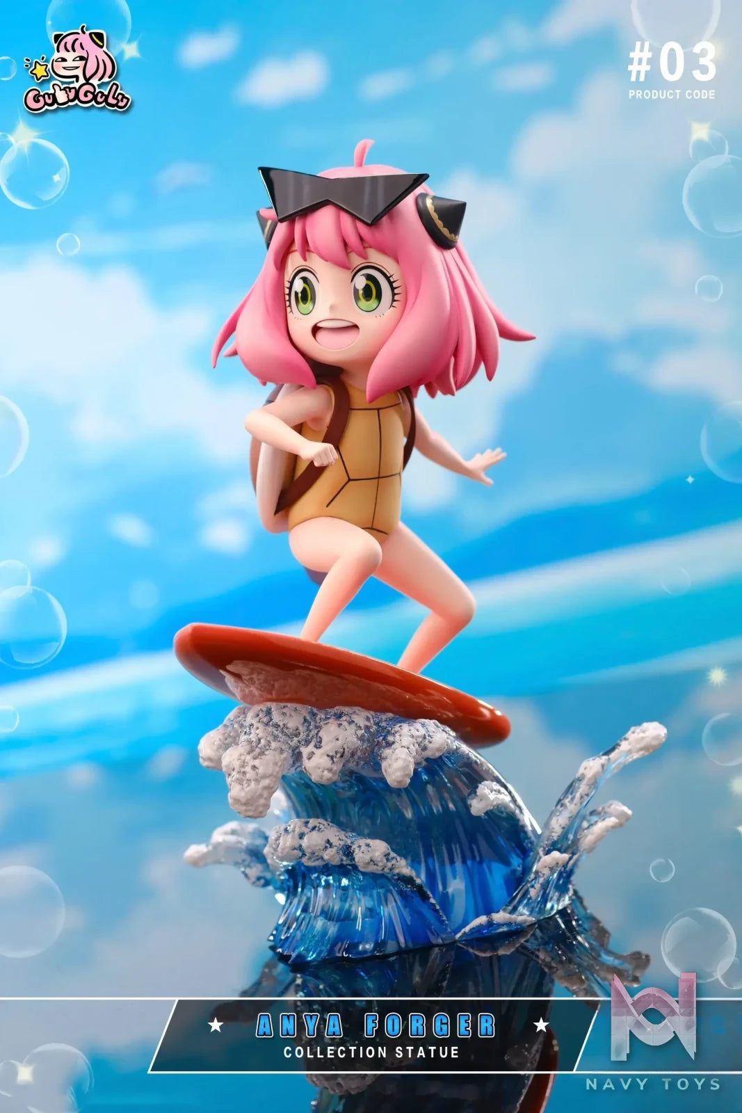 GULUGULU Studio – Spy x Family Pokemon Series Anya Forger COS Squirtle