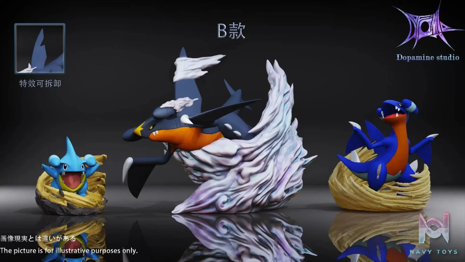 Dopamine Studio – Pokemon Garchomp Evolution Group