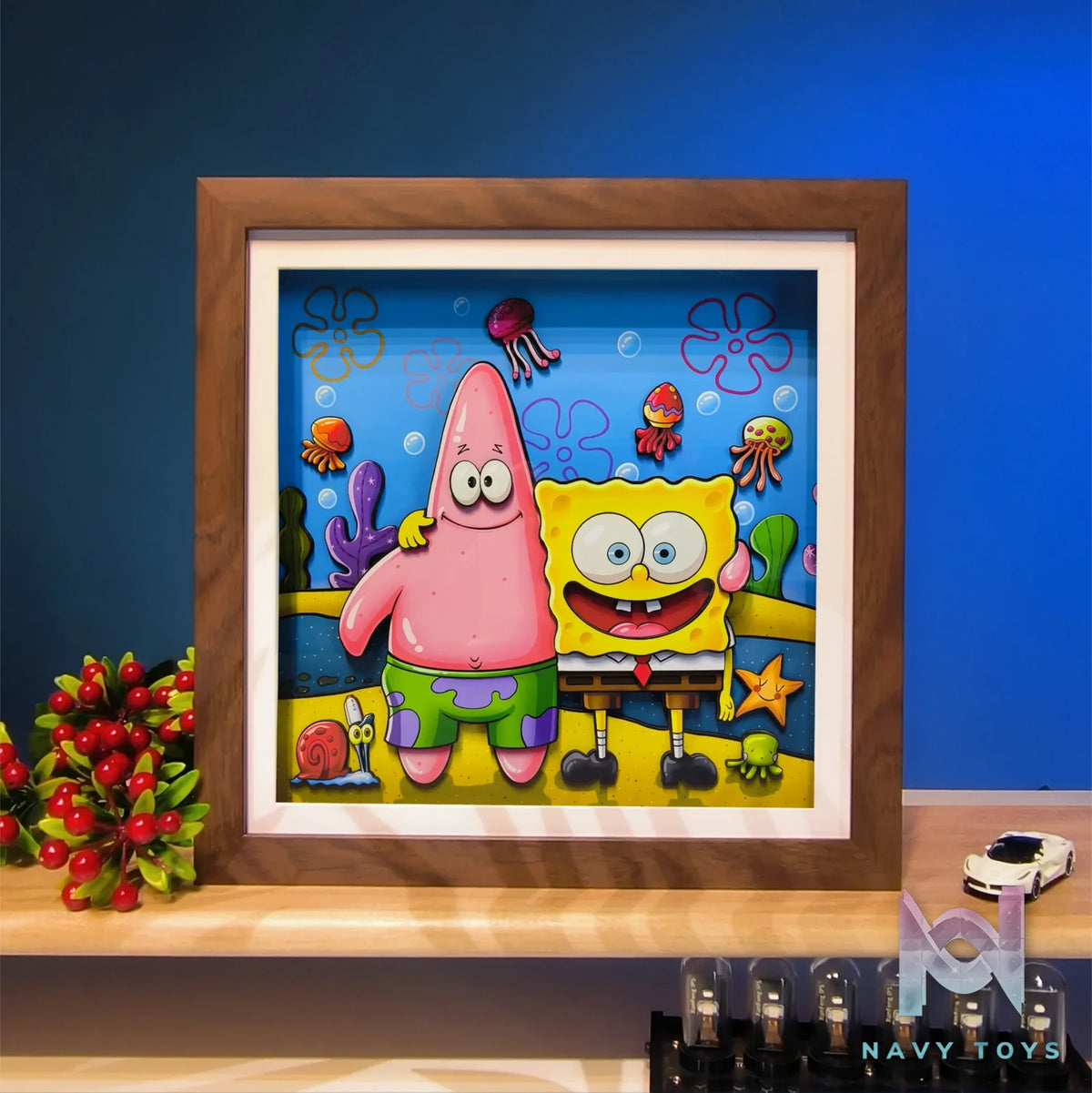 Yu Zhi Jiang Studio – SpongeBob X Patrick Star 3D Decorative Painting SpongeBob SquarePants