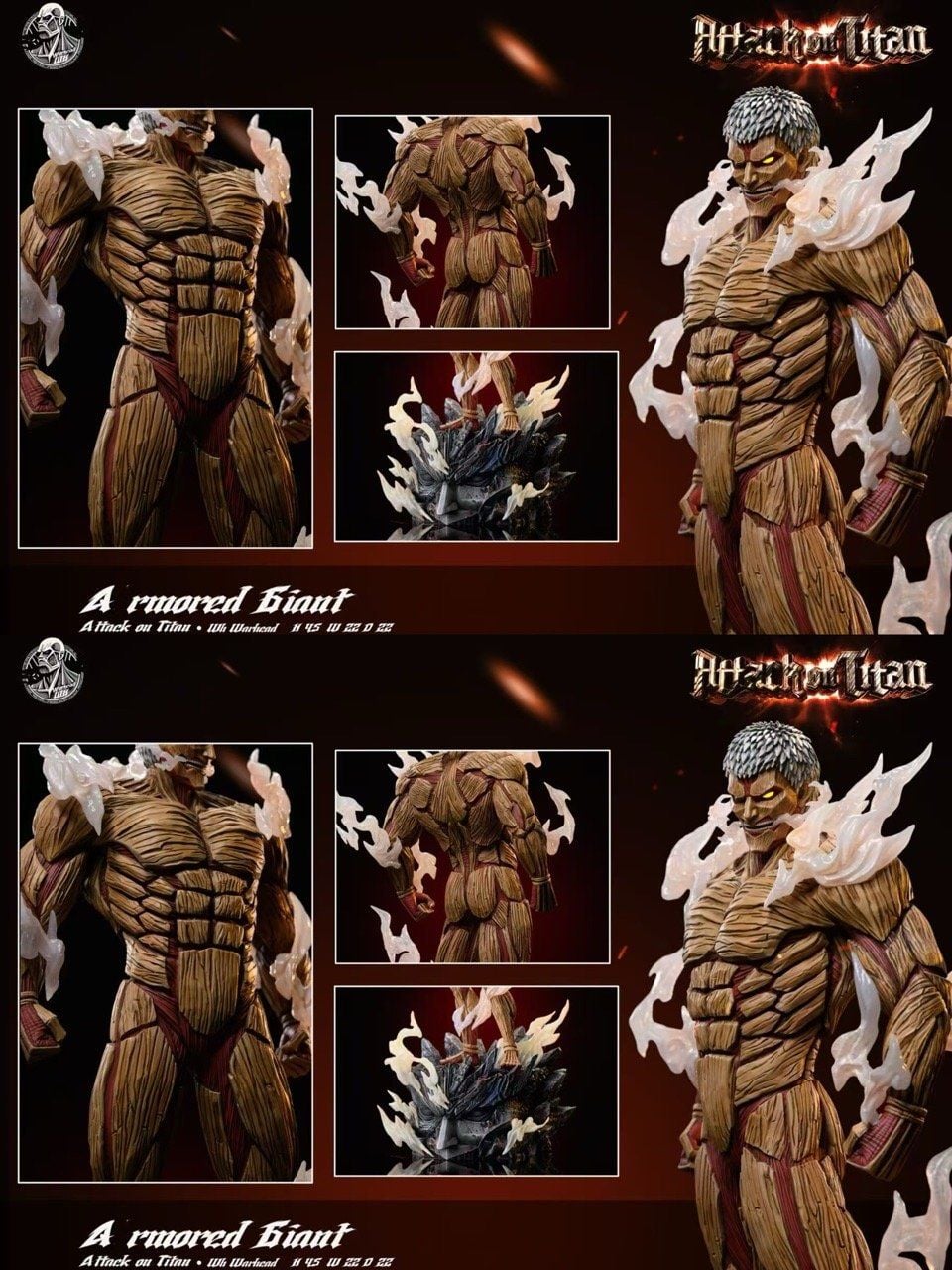 Armored Titan - Attack On Titan - Warhead Studio resin statue warhead studio anime figure