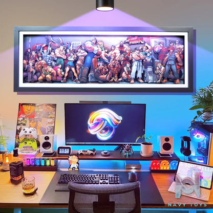 KALA HOME Studio – Street Fighter Multiple Characters #01 3D Decorative Painting Street Fighter