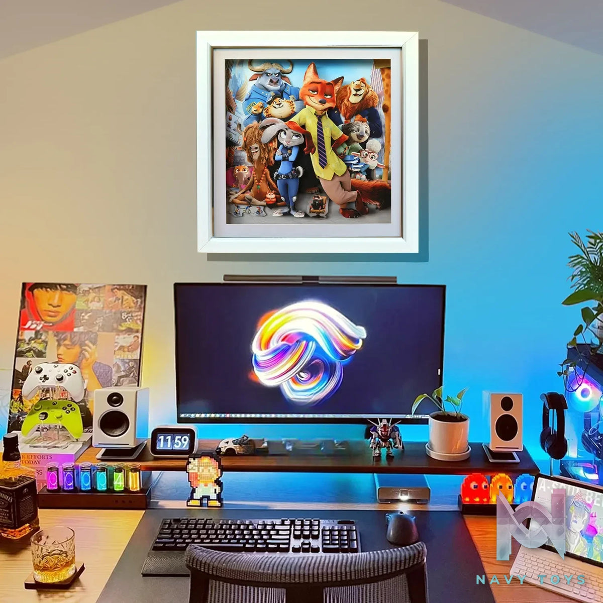 KALA HOME Studio – Zootopia Multiple Characters 3Decorative Painting Zootopia