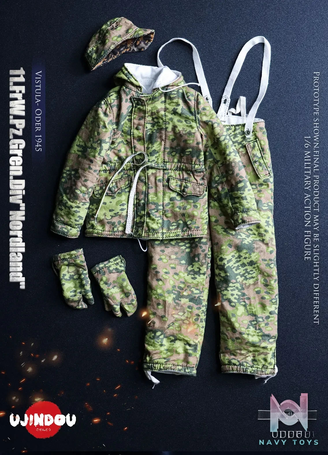 UJINDOU – 1/6 WWII 11. FrW. Pz. Gren. Div “Nordland”, Vistula – Oder 1945 UD9051 (Licensed)