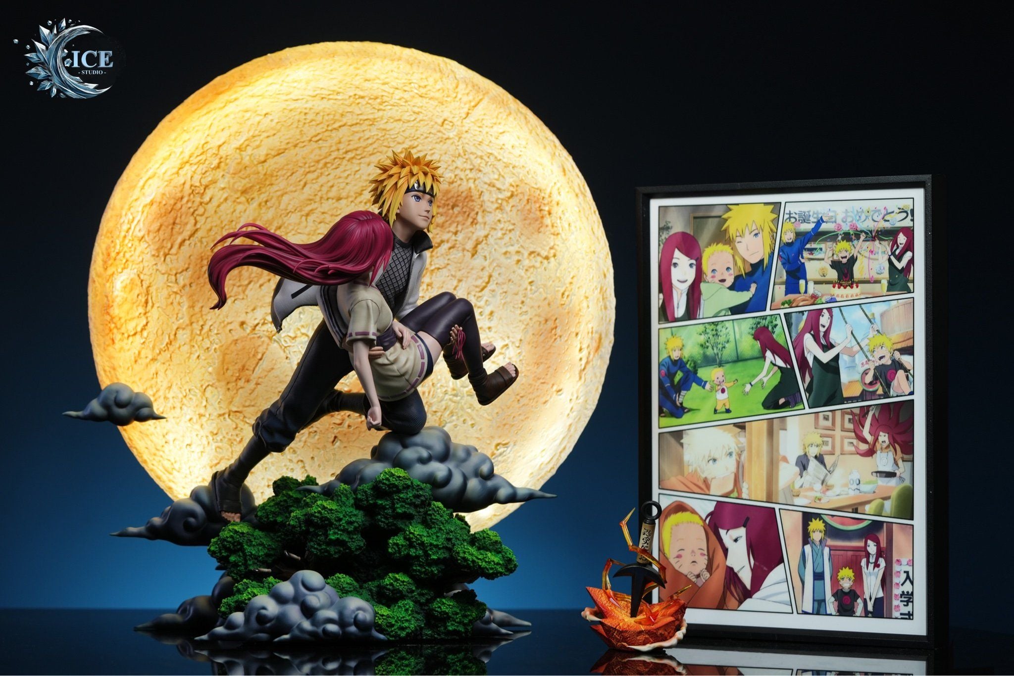 Minato & Kushina under the moon - Naruto - ICE Studio resin statue ICE Studio anime figure