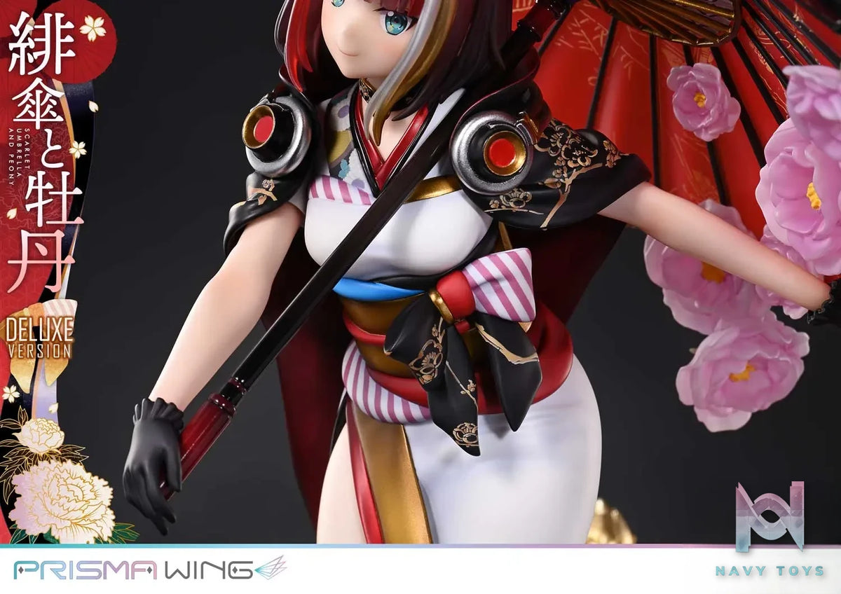 Prime 1 Studio & PRISMA WING Collection – fuzichoco original Illustration Scarlet Umbrella and Peony 1/7 Scale Pre-Painted Figure PWFZCC-01P PWFZCC-01PDX (Licensed)