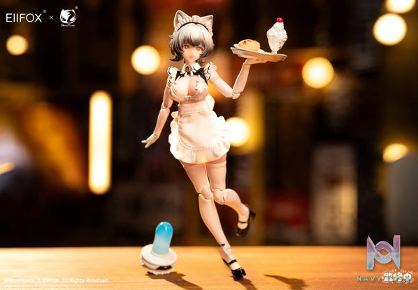 EIIFOX X BearPanda – Cat Maid Little Pudding 1/12 Scale Action Figure (Licensed)