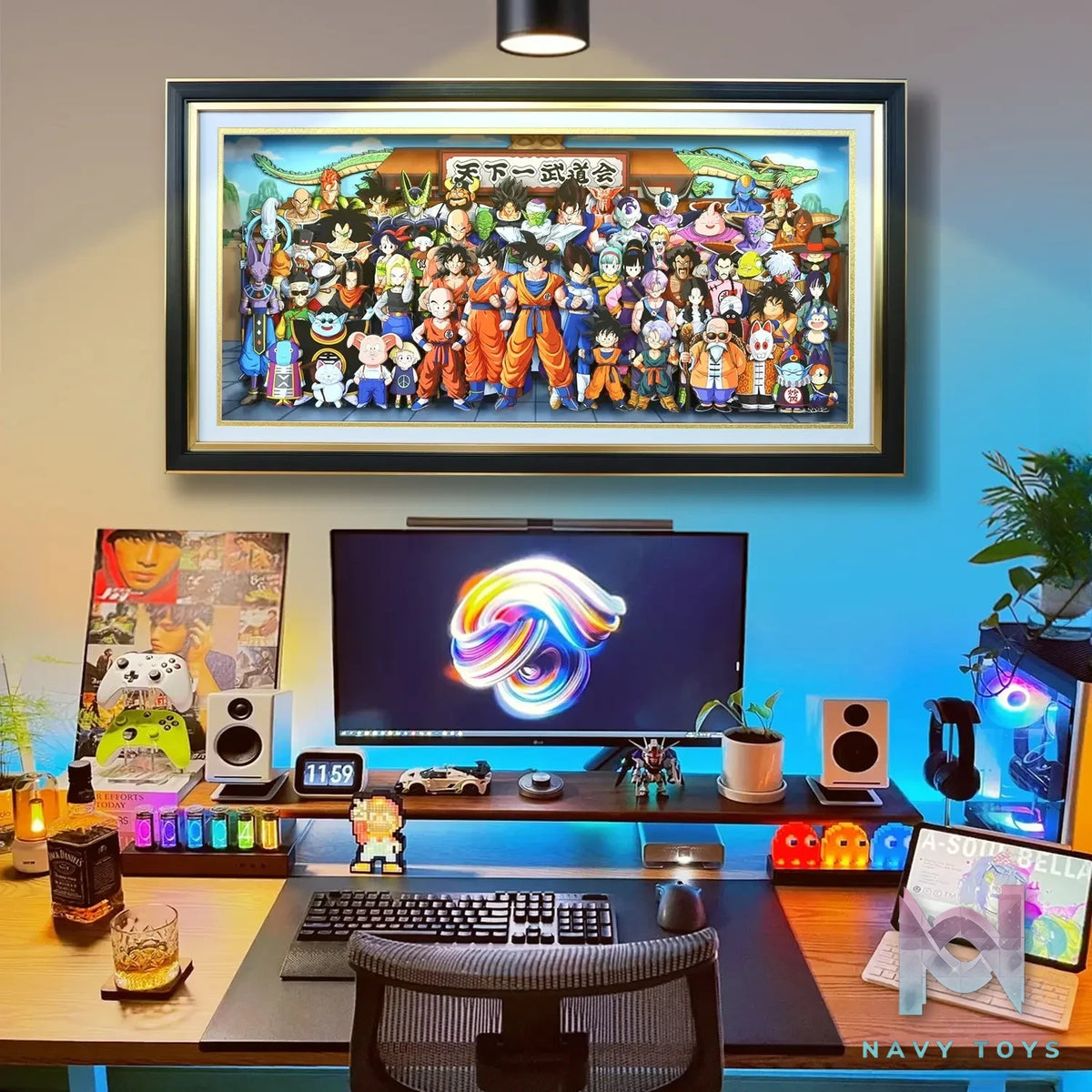 KALA HOME Studio – Dragon Ball Multiple Characters #02 3D Decorative Painting Dragon Ball