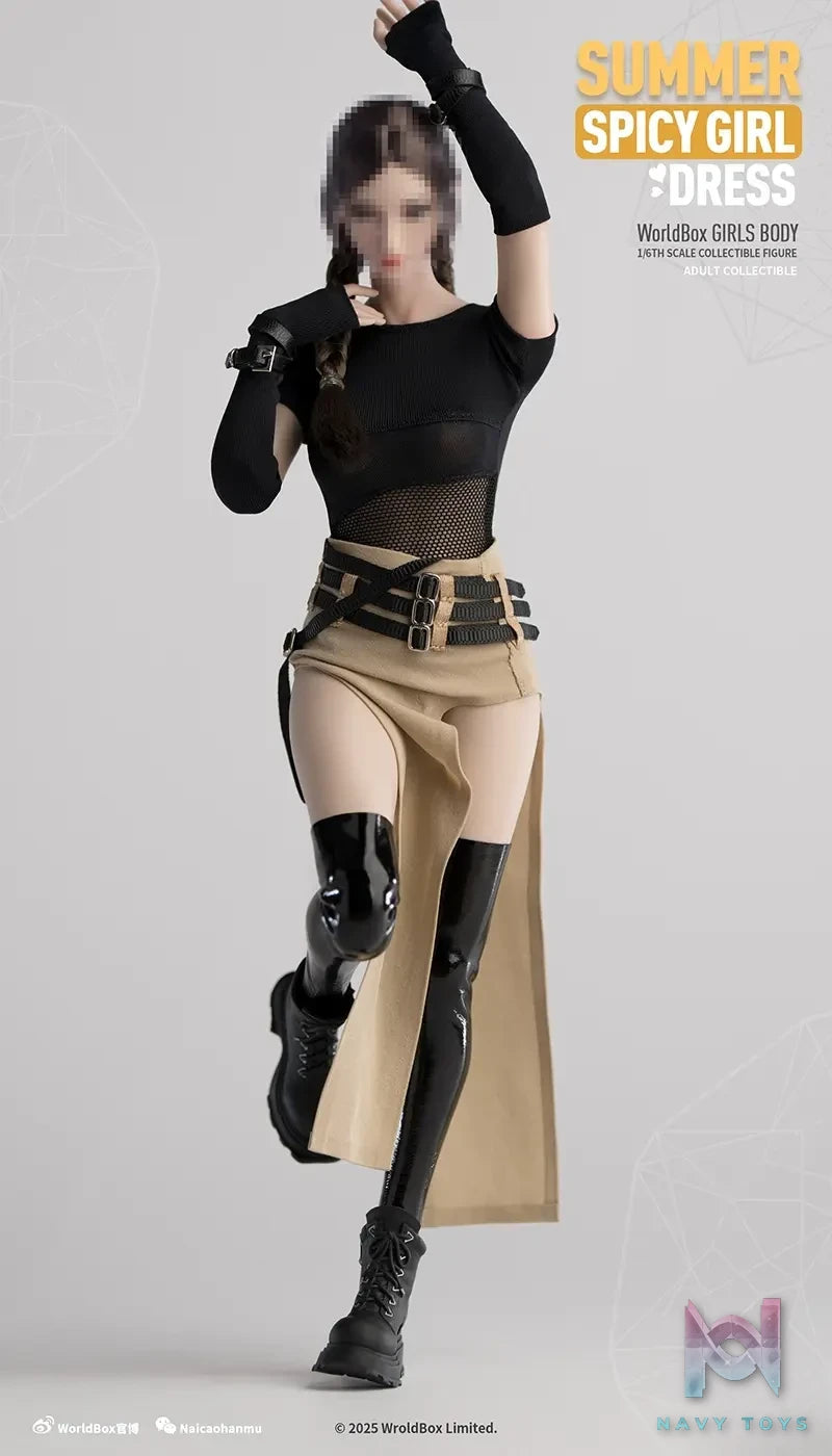 Worldbox – Original 1/6 Spring and Summer Mesh Slit Low Waist Skirt (Licensed)
