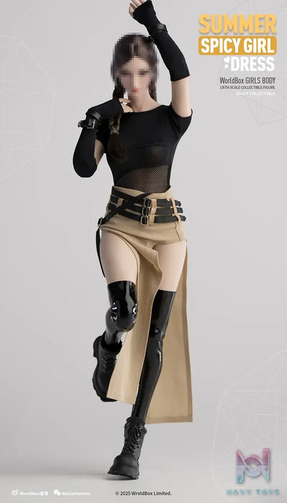 Worldbox – Original 1/6 Spring and Summer Mesh Slit Low Waist Skirt (Licensed)