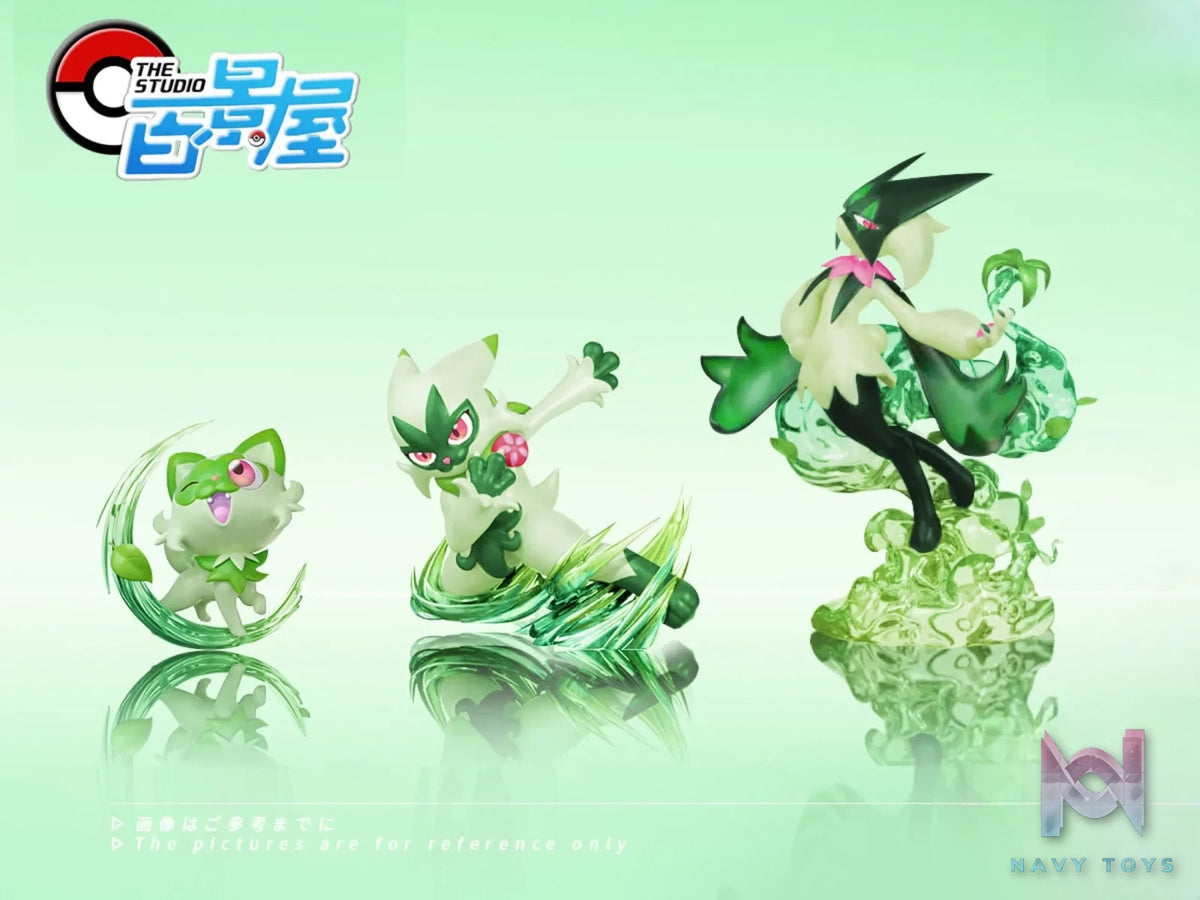 BaiJingWu Studio – Pokémon Sprigatito Evolution Group