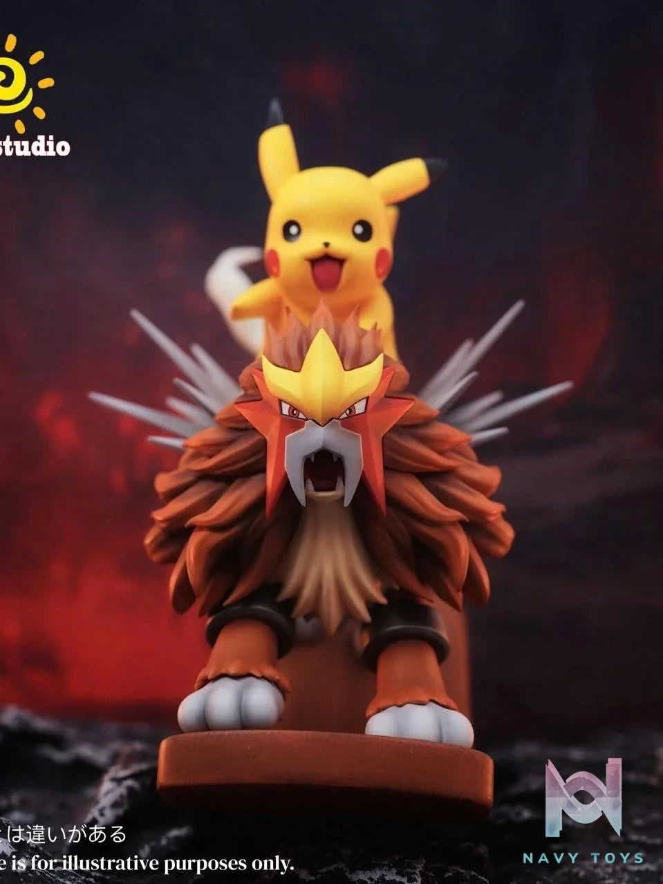 Pikachu & Entei - Pokemon - Sun Studio resin statue Sun Studio anime figure