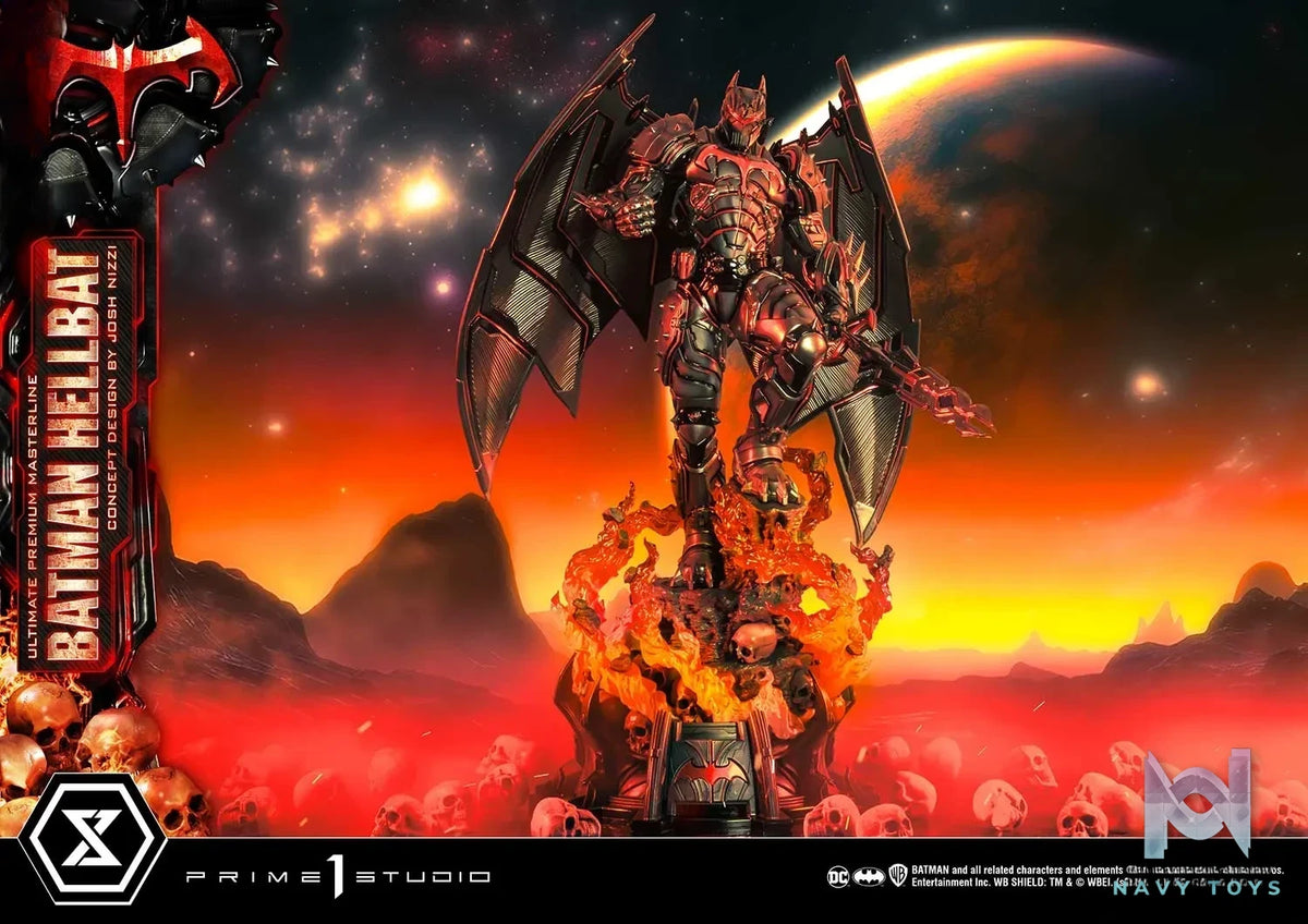 Prime 1 Studio – Ultimate Premium Masterline Batman (Comics) Batman Hellbat Concept Design by Josh Nizzi UPMDC-06 UPMDC-06DX UPMDC-06DXS (Licensed)