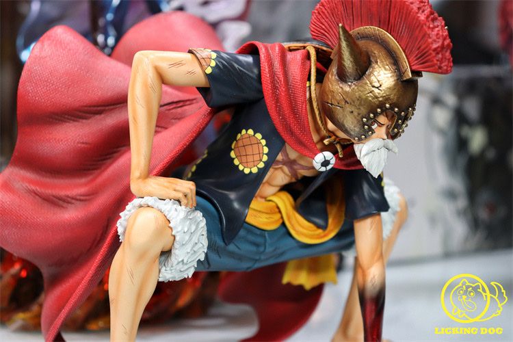 Luffy Lucy - One Piece - Licking Dog resin statue lickking Dog Studio anime figure
