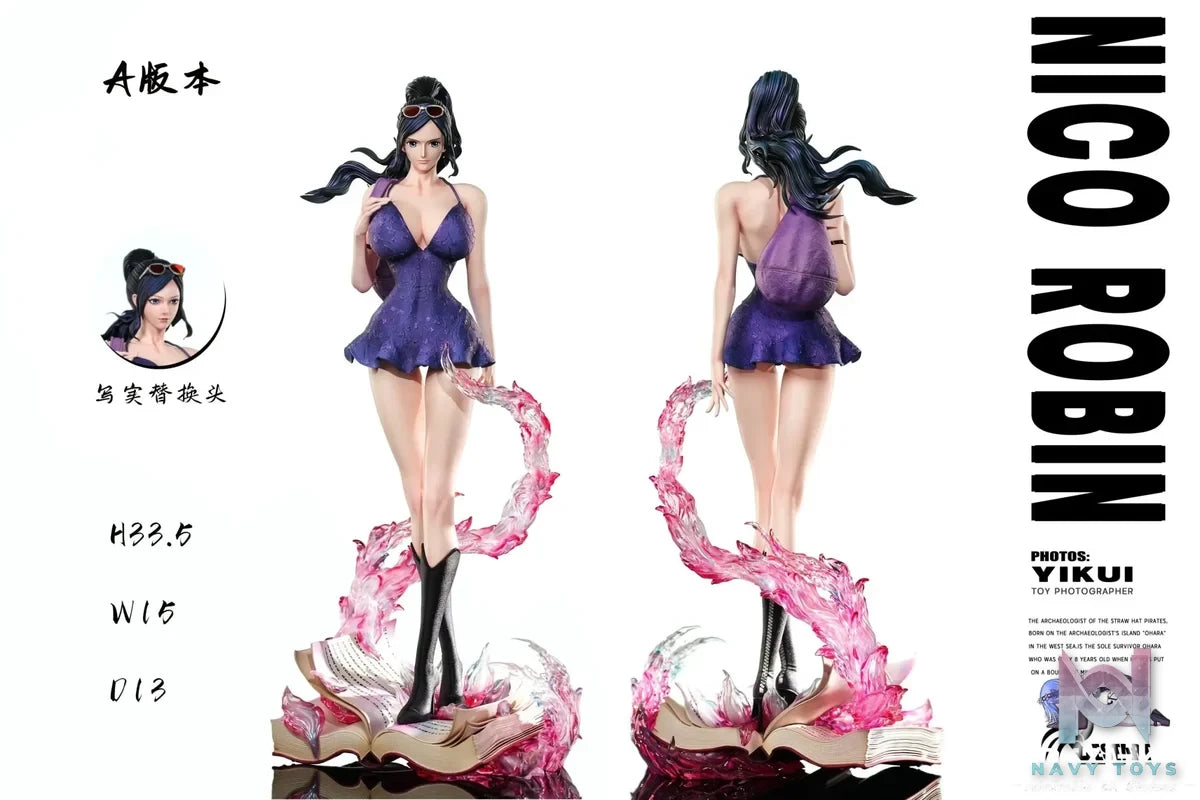 Restart Studio - One Piece Nico Robin Book Effects resin statue Navy Toys anime figure