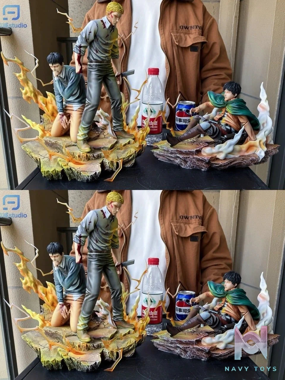 Reiner & Bertholdt & Eren - Attack on Titan - JiaJian Studio resin statue JiaJian studio anime figure