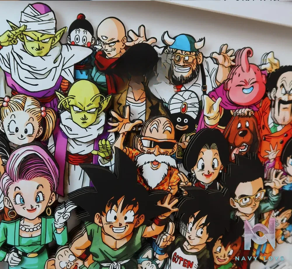 KALA HOME Studio – Dragon Ball Multiple Characters #08 3D Decorative Painting Dragon Ball