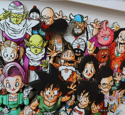 KALA HOME Studio – Dragon Ball Multiple Characters #08 3D Decorative Painting Dragon Ball