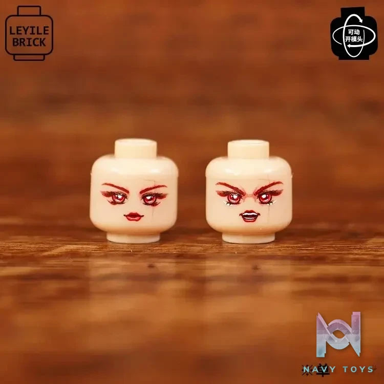 LEYILEBRICK Studio – Cute Girl Posable Head #04 Original