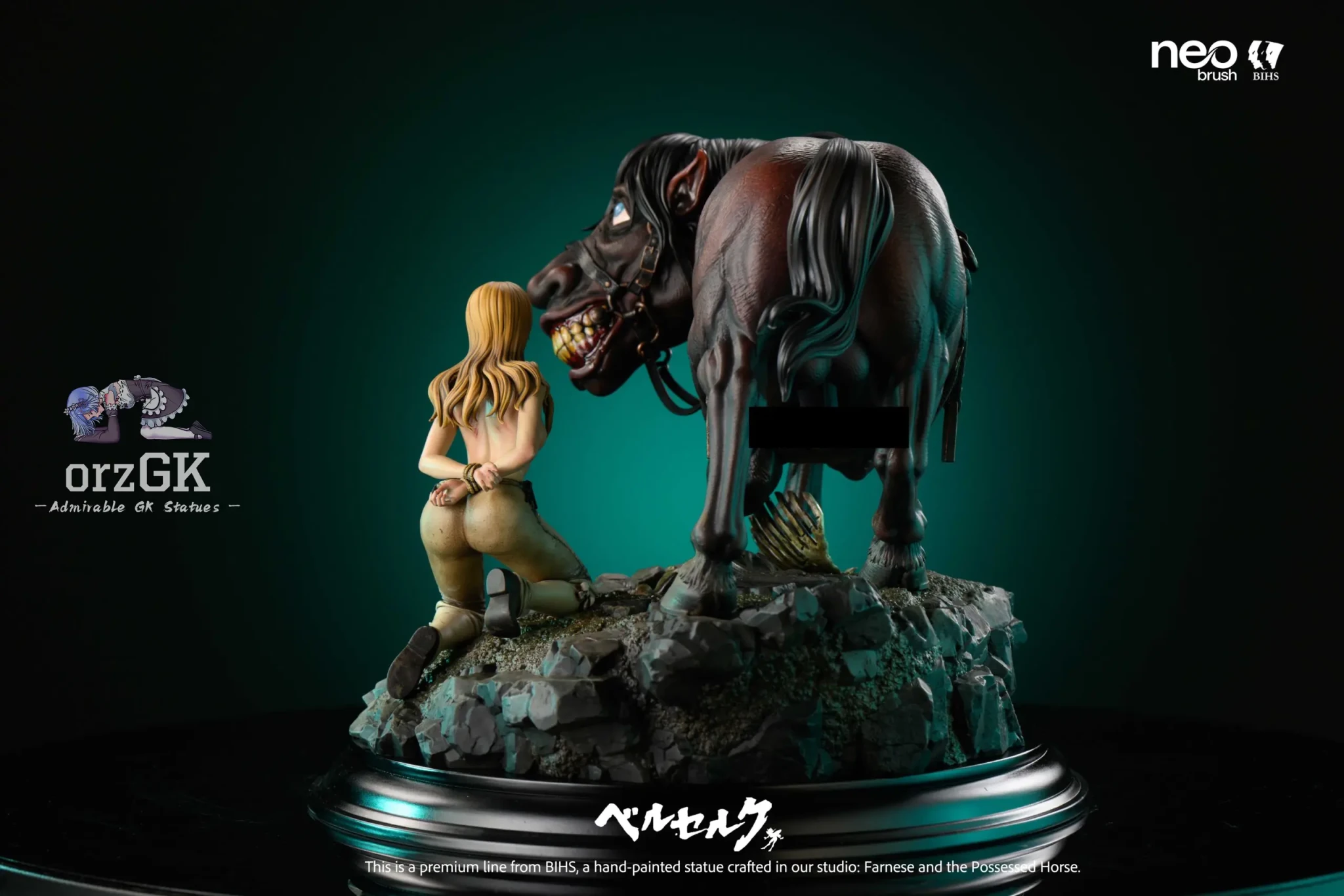 Farnese and the Evil Spirit Possessed Horse - Berserk - BIHS Studio resin statue Navy Toys anime figure