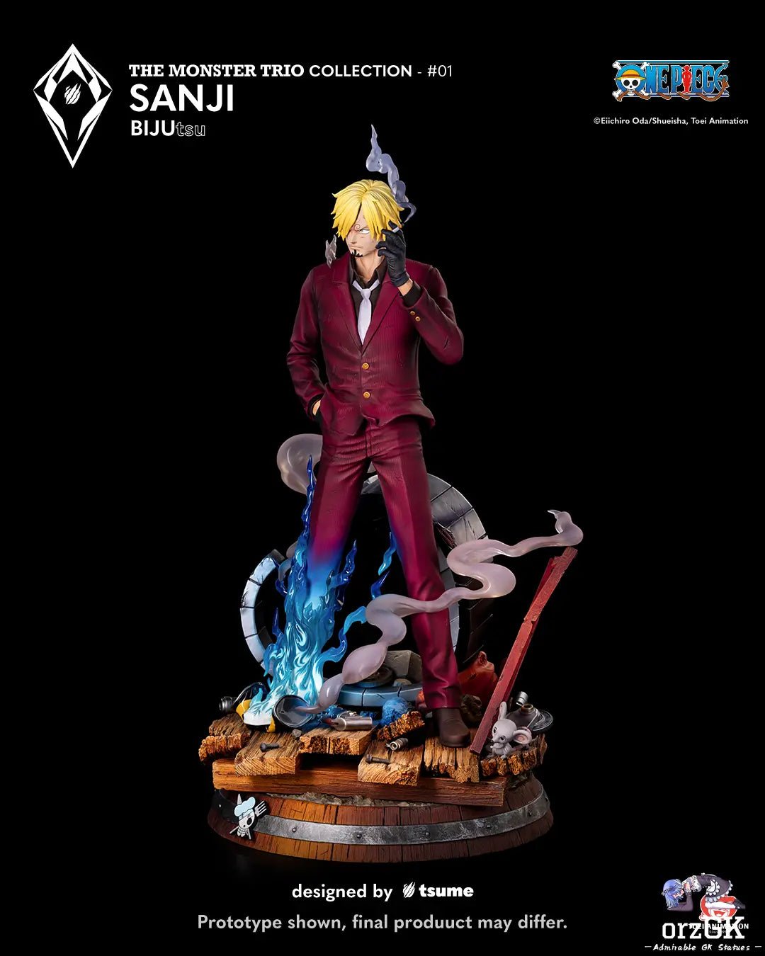 Tsume Studio - One Piece Sanji BIJUtsu (Licensed) resin statue Navy Toys anime figure