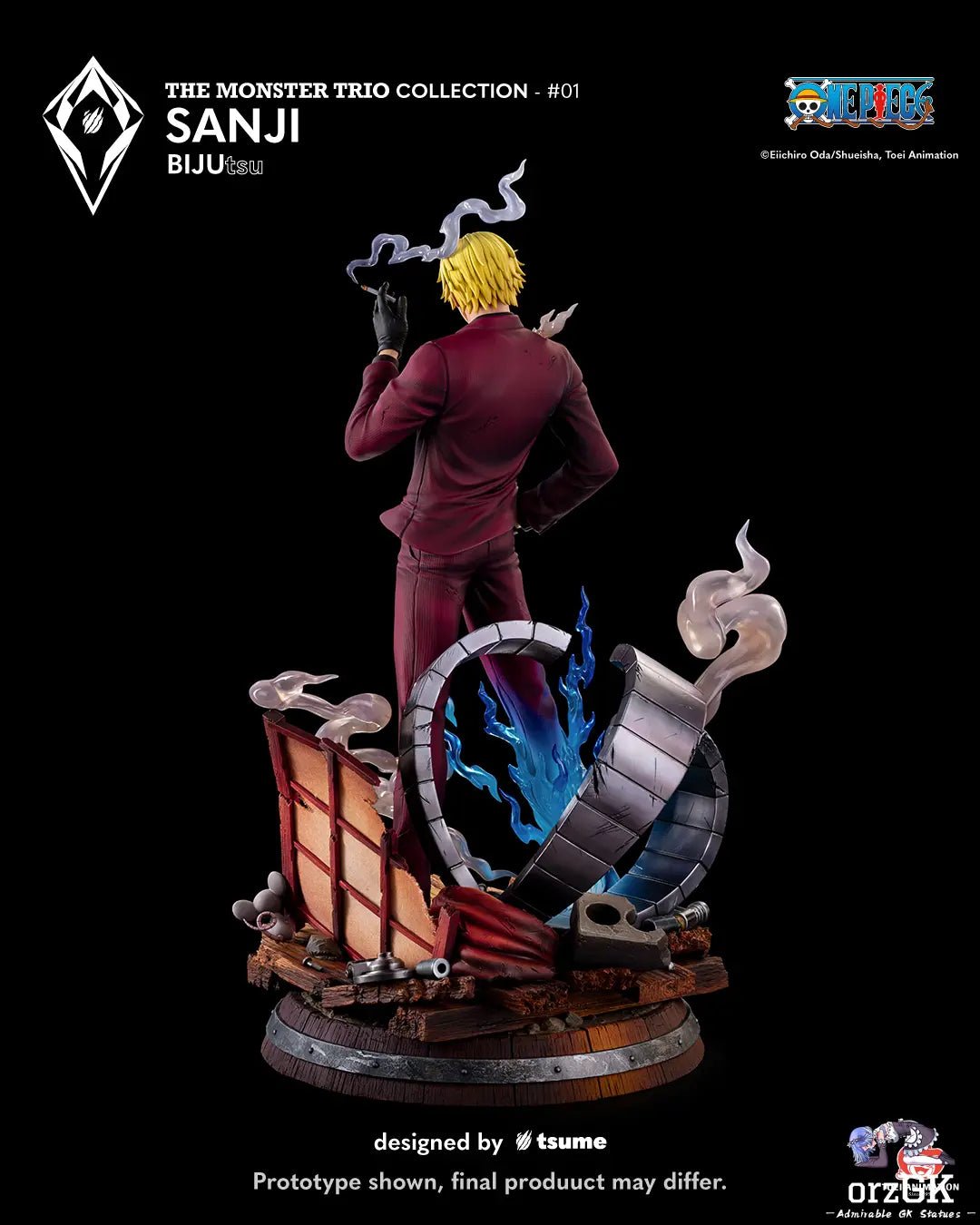 Tsume Studio - One Piece Sanji BIJUtsu (Licensed) resin statue Navy Toys anime figure