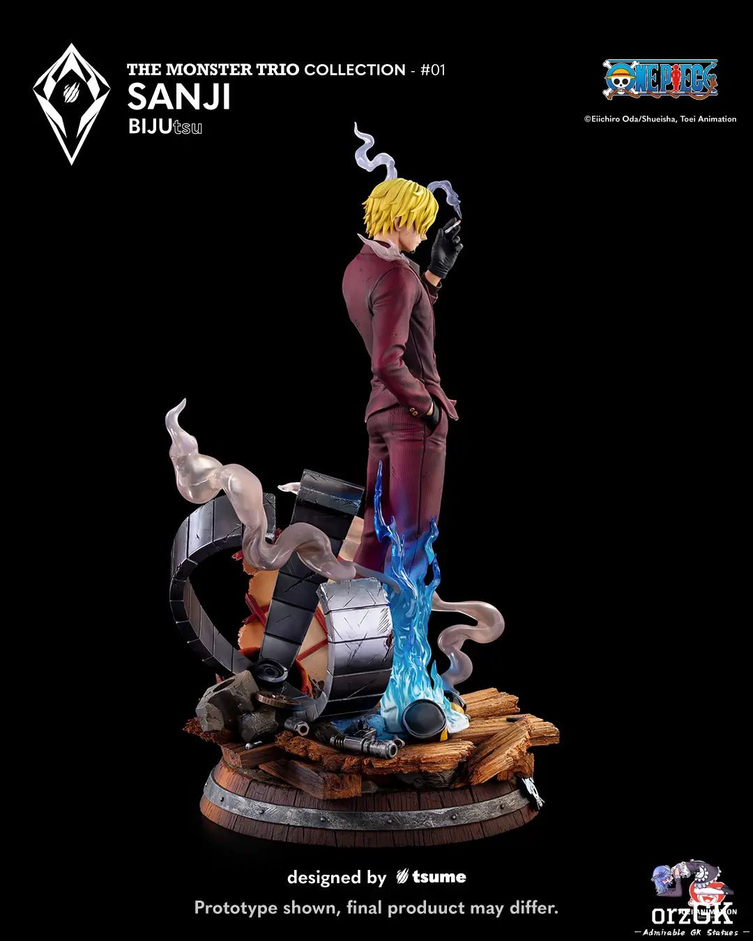 Tsume Studio - One Piece Sanji BIJUtsu (Licensed) resin statue Navy Toys anime figure