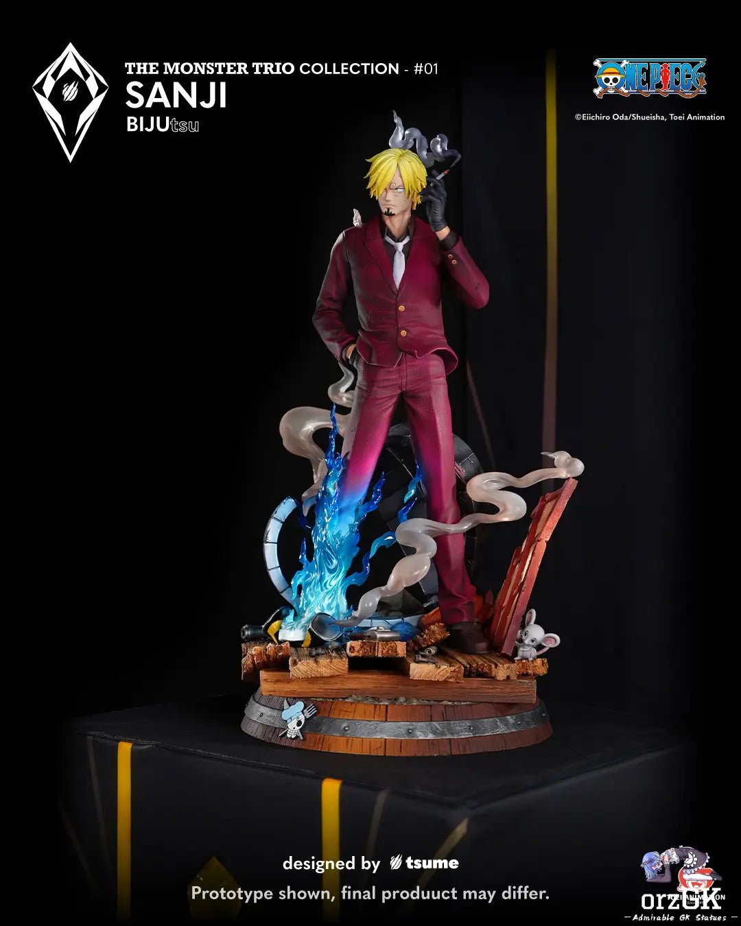 Tsume Studio - One Piece Sanji BIJUtsu (Licensed) resin statue Navy Toys anime figure