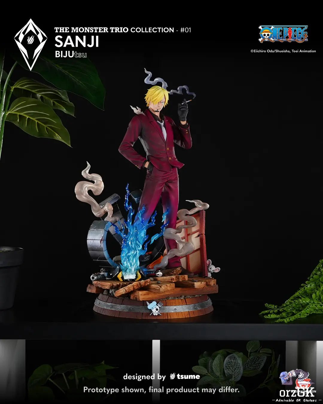 Tsume Studio - One Piece Sanji BIJUtsu (Licensed) resin statue Navy Toys anime figure