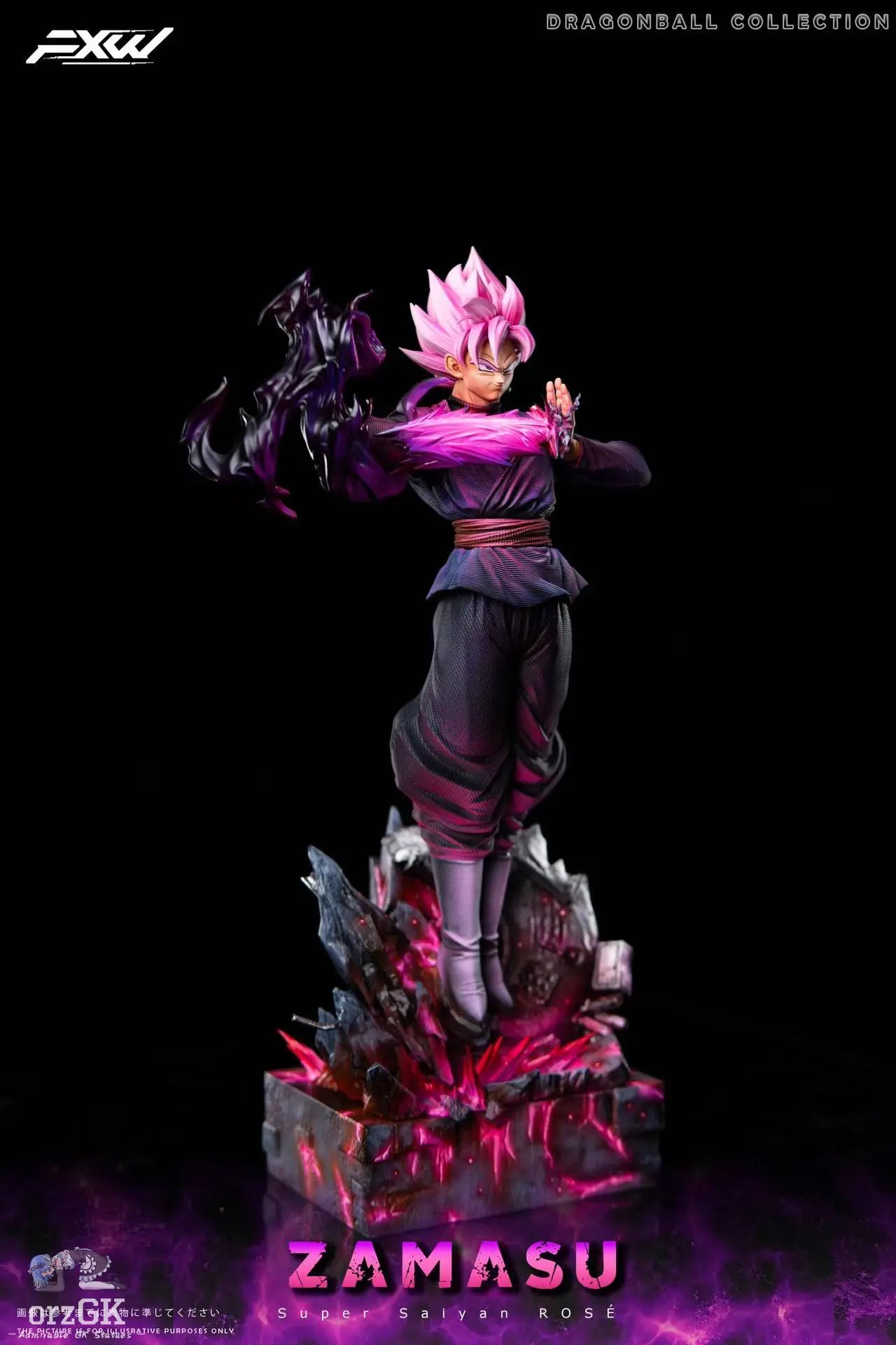 FXW Studio - Super Saiyan Rose Dragon Ball resin statue Navy Toys anime figure
