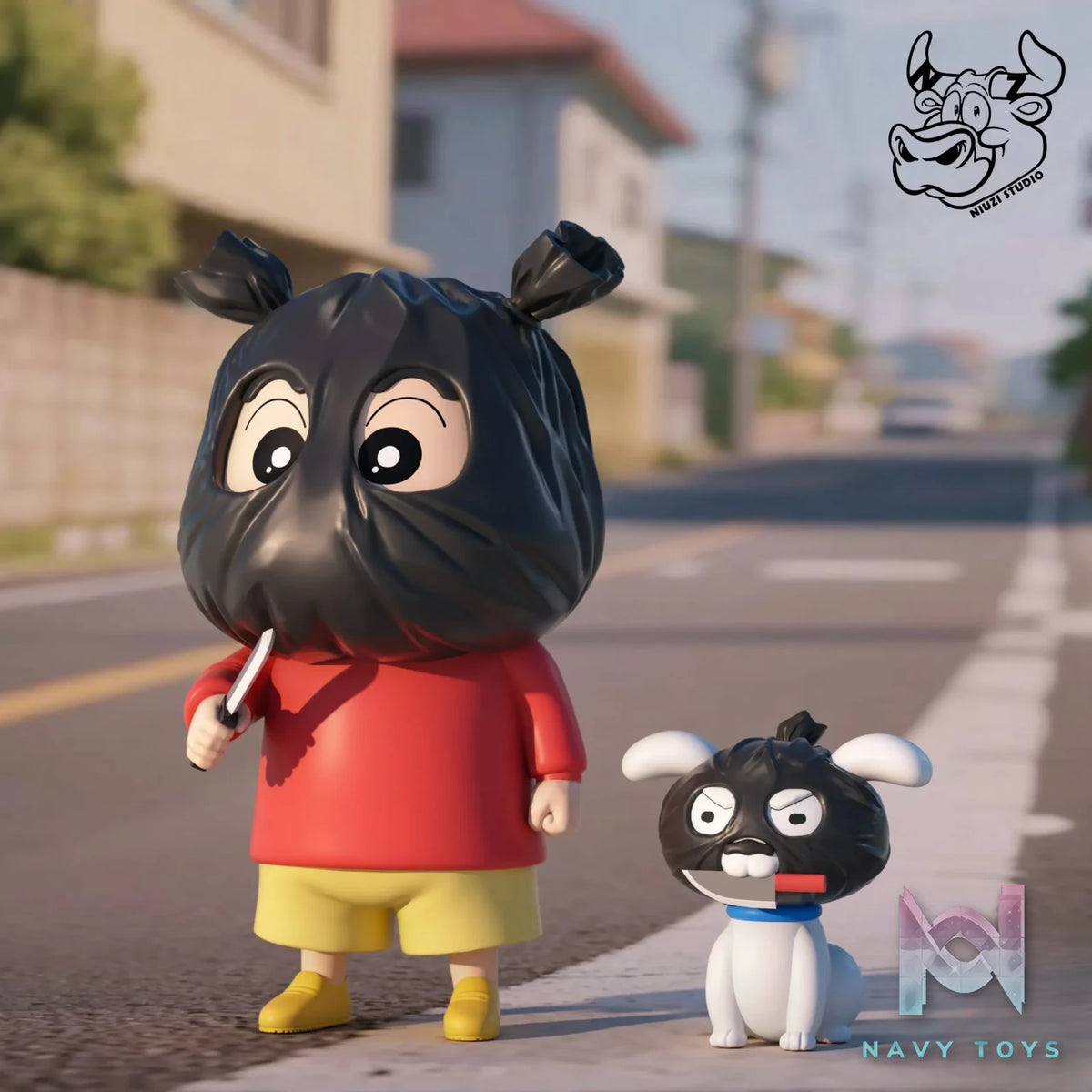 NIUZI Studio – Crayon Shin-chan Robbery Shinnosuke Nohara & Shiro