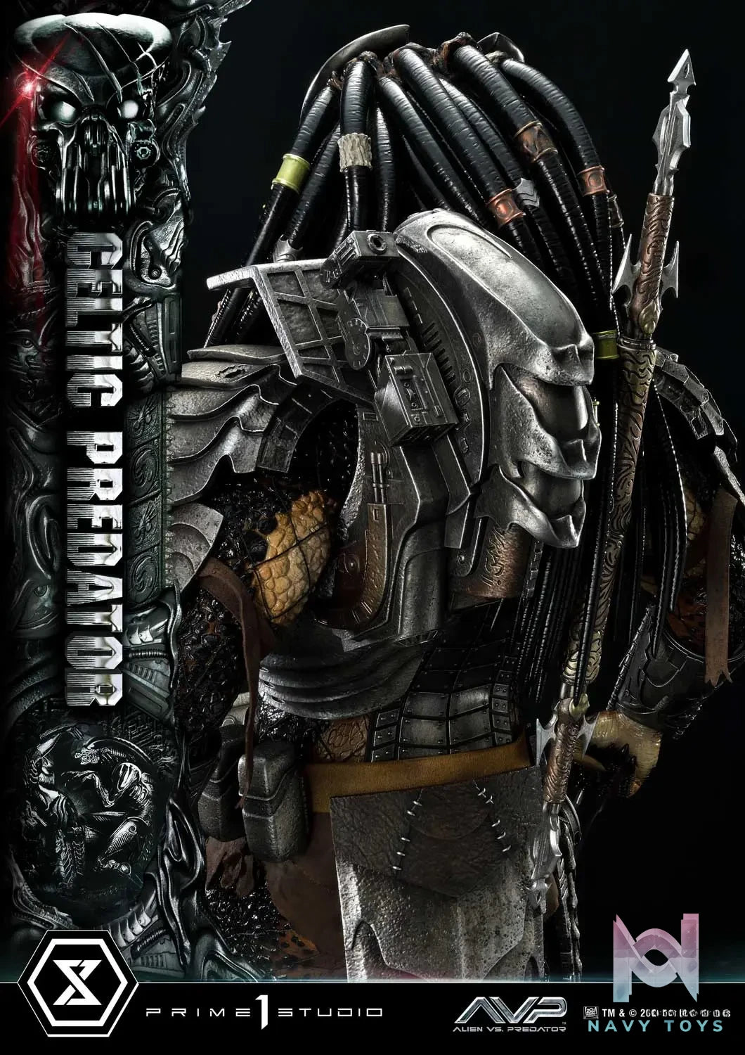 Prime 1 Studio Museum Masterline Alien vs. Predator Celtic Predator MMPR-05 MMPR-05S