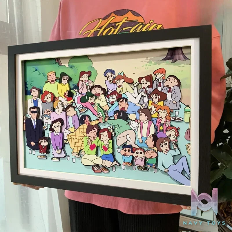 KALA HOME Studio – Crayon Shin-chan Multiple Characters #06 3D Decorative Painting Crayon Shin-chan