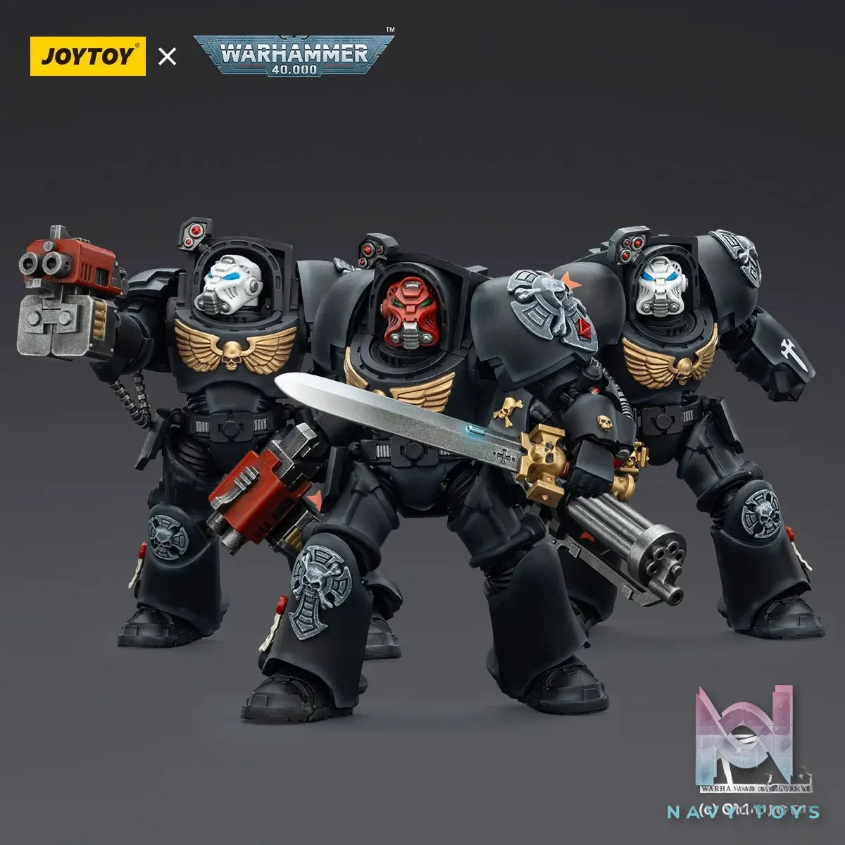 JOYTOY – Black Templars Terminator 1 X 2 X 3 JT3097 JT03103 JT03110 (Licensed)
