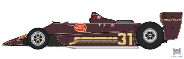 Hasegawa – 1/20 Lotus 79 “Team Rebaque 1979” Plastic Model (Licensed)