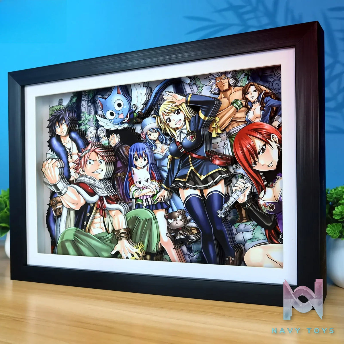 KALA HOME Studio – Fairy Tail Multiple Characters #01 3D Decorative Painting Fairy Tail