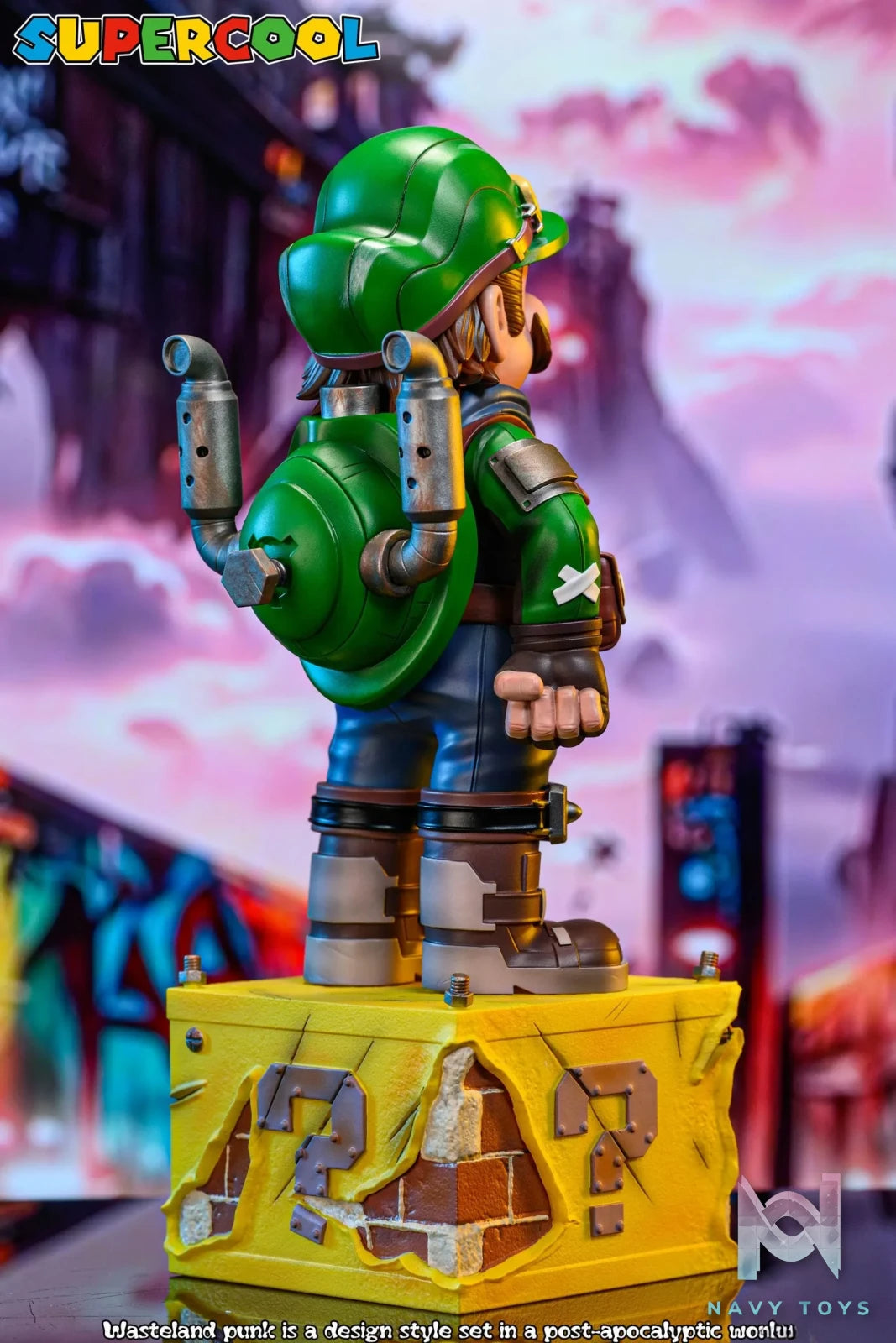SUPERCOOL Studio – Super Mario Cyber Steampunk Wasteland Luigi the Plumber