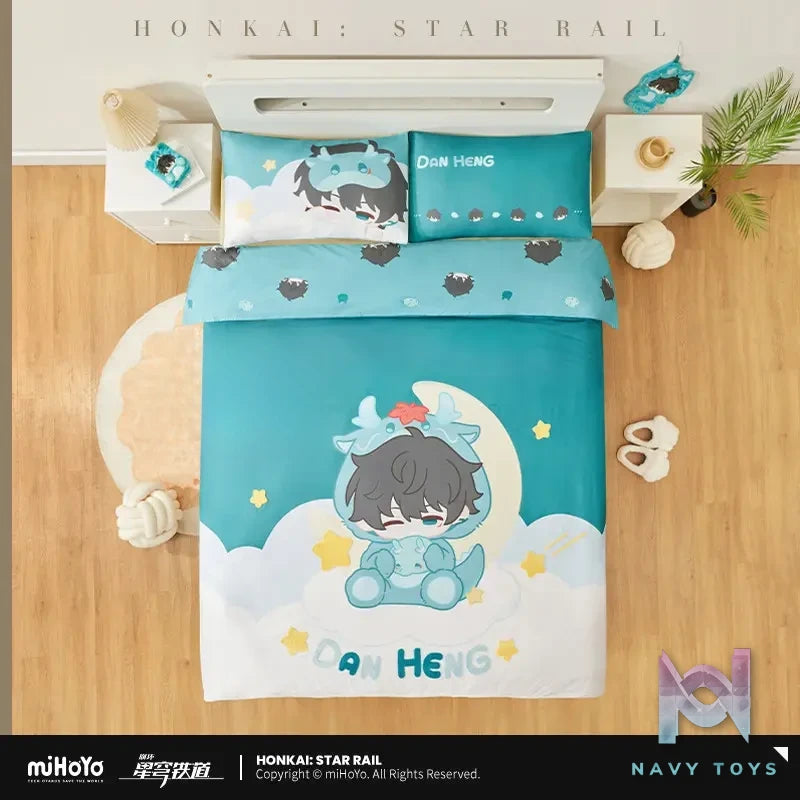 miHoYo – Honkai: Star Rail Boys’ Dorm Q Version Home Series Bed Sheet – Dan Heng (Licensed)