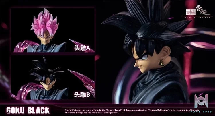 Yunqi Studio - Black Goku resin statue yunqi studio anime figure