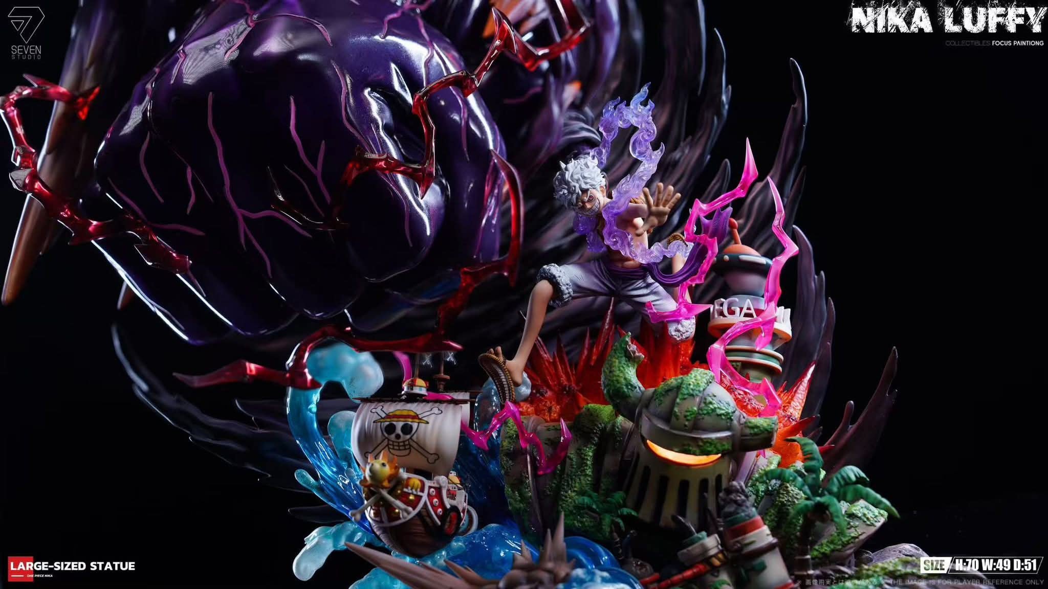 Luffy Nika resin statue Seven studio anime figure