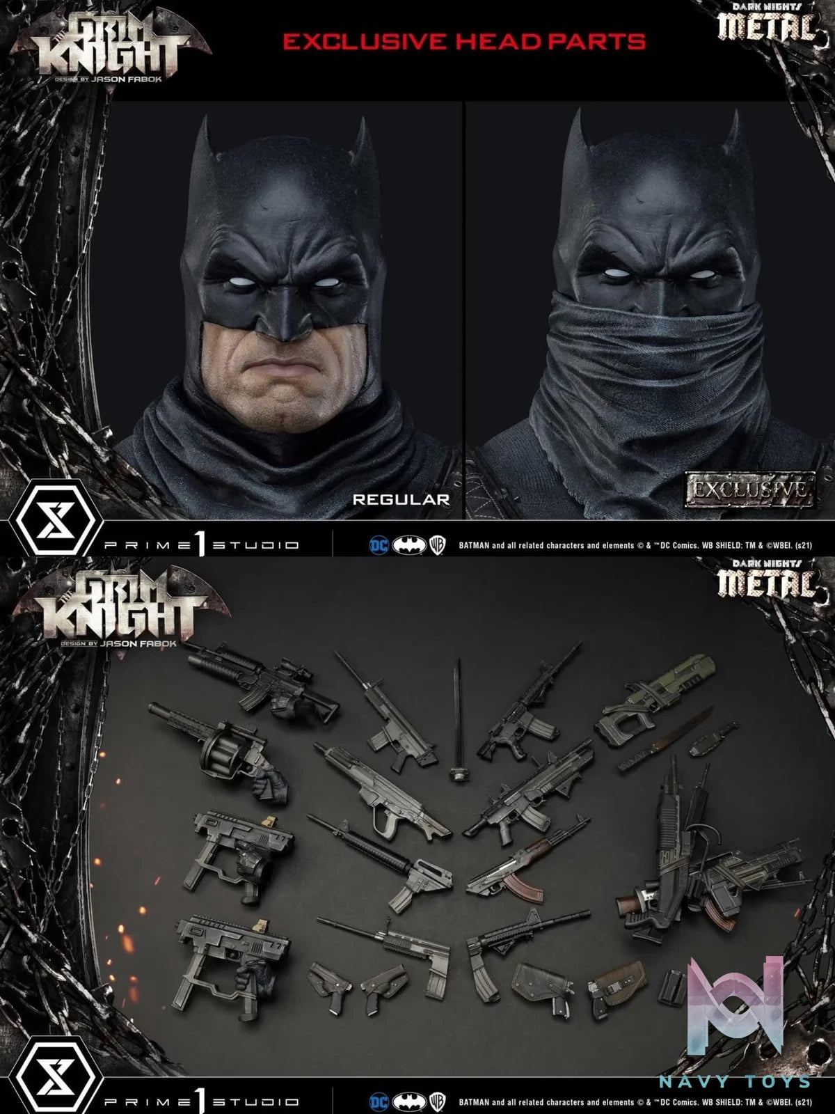 The Grim Knight - Dark Nights: Metal - Prime 1 Studio (MMDCMT - 05EX) resin statue Prime 1 Studio anime figure