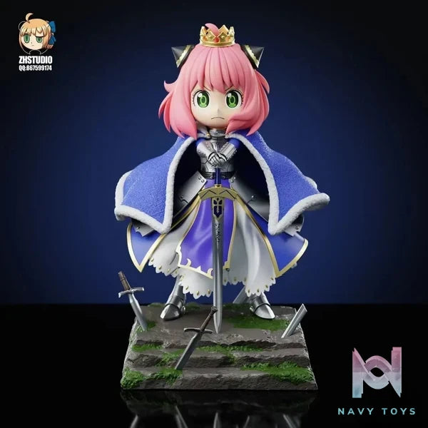 ZH Studio - Spy x Family Anya Forger COS Saber resin statue Navy Toys anime figure