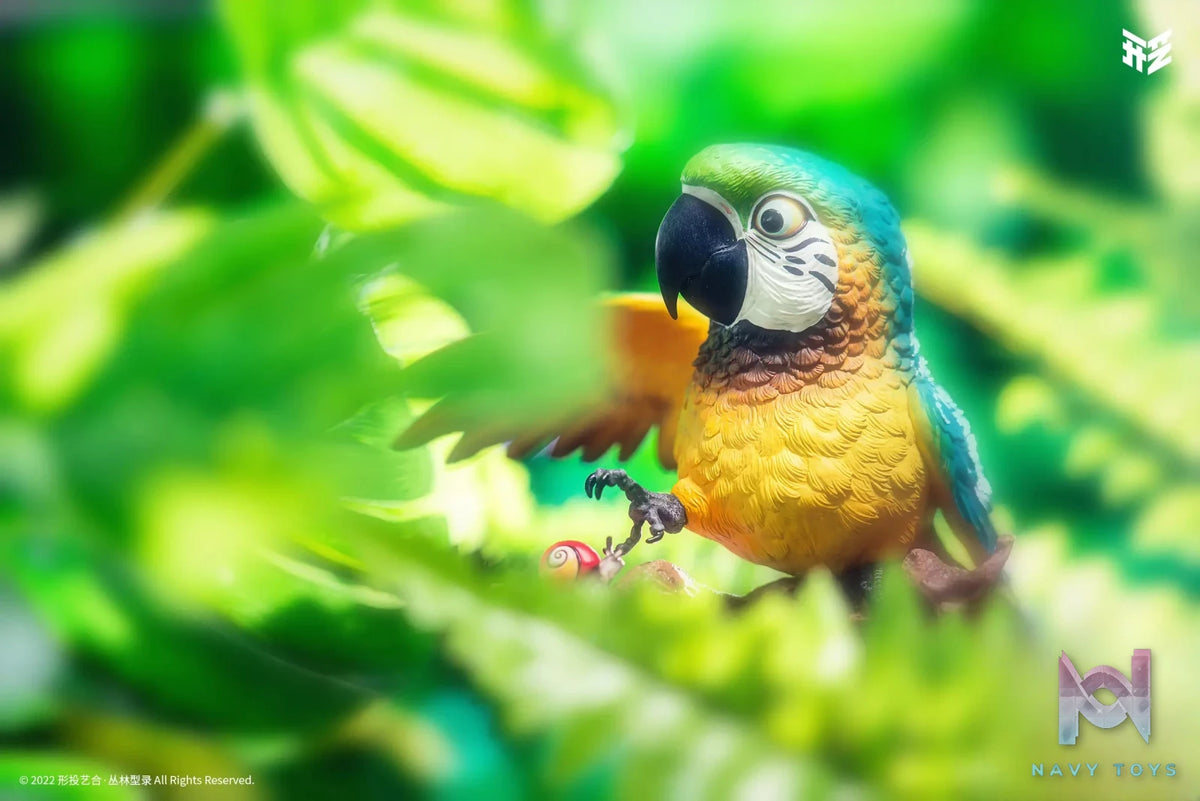 Xing Tou Yi He Studio – Jungle Catalog 001 Ara ararauna Blue-and-yellow Macaw Kotton (Licensed)