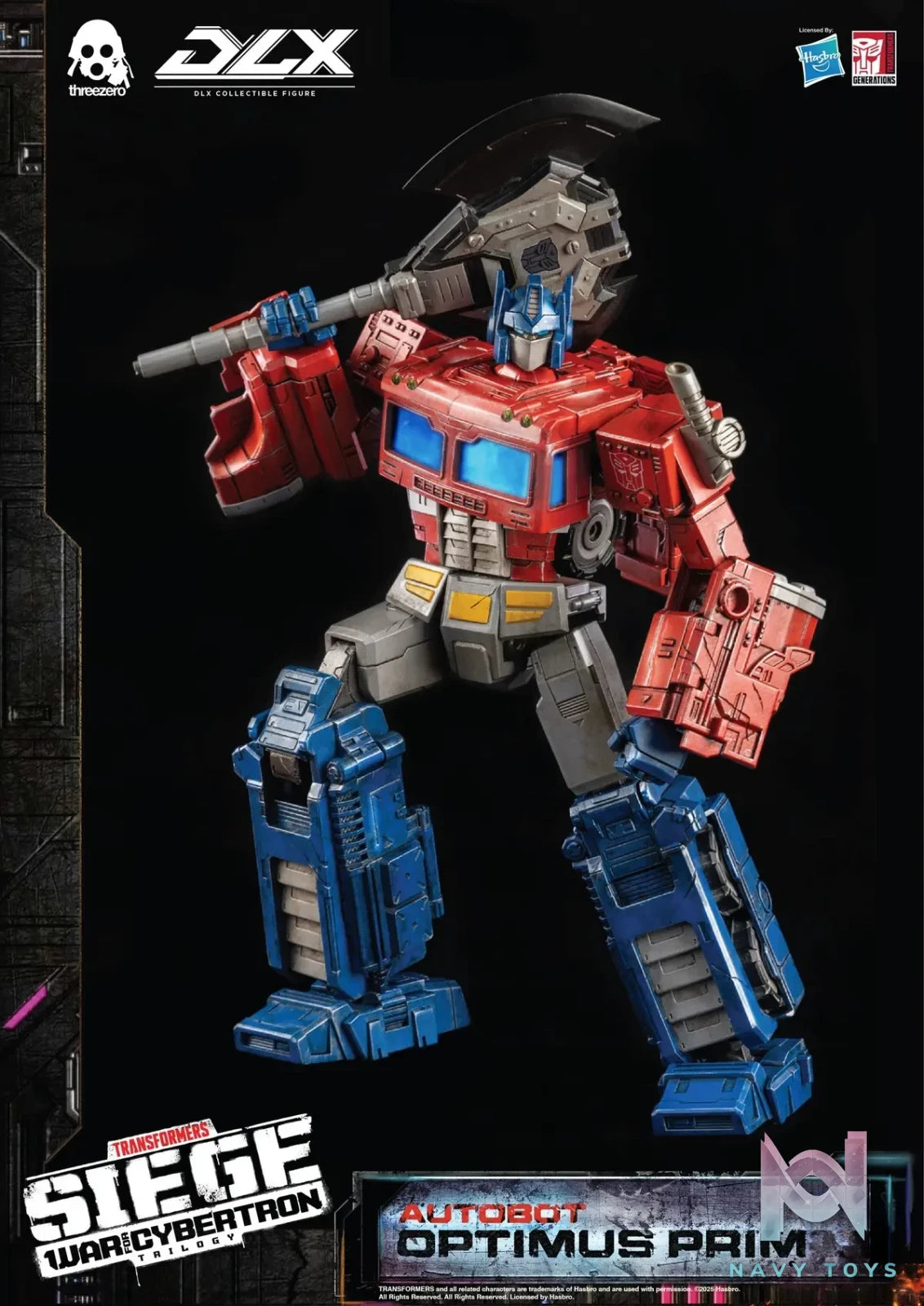 Threezero – Transformers: War for Cybertron 10-inch DLX Optimus Prime (Licensed)