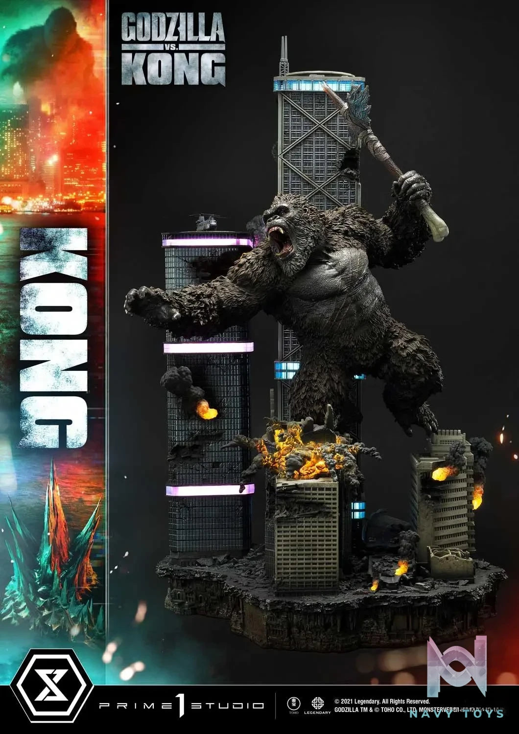 Prime 1 Studio – Ultimate Diorama Masterline Godzilla vs Kong Kong Final Battle UDMGVK-02 (Licensed)