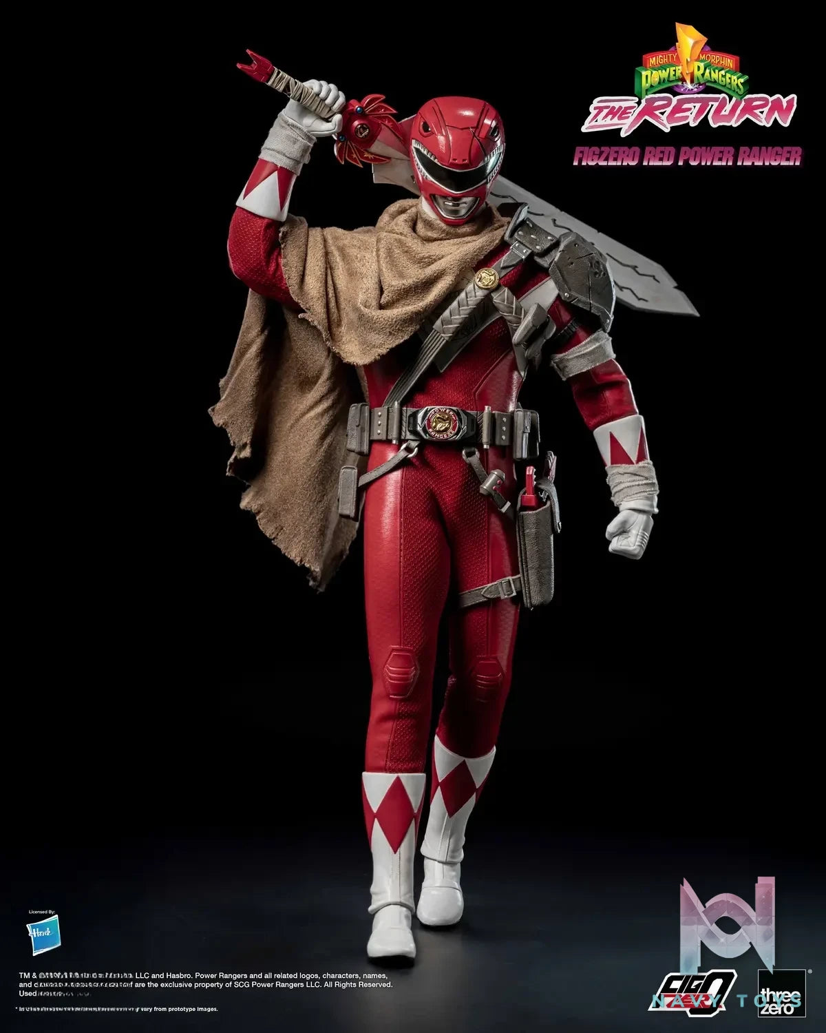 Threezero – Mighty Morphin Power Rangers: The Return FigZero 1/6 Red Power Ranger 3Z10200W0 (Licensed)